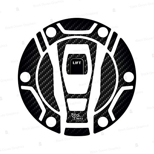 Aufkleber Tankdeckel aus Harz, kompatibel mit R 1200 1250 GS ADV R1200 RT K1600 GT L R1200R RS 2015-2021 von BLACK DOVES GRAPHICS