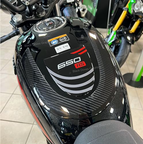 Aufkleber aus Kunstharz, 3D, kompatibel mit Kawasaki Z 650 RS ab 2022 (Tankschutz) von BLACK DOVES GRAPHICS
