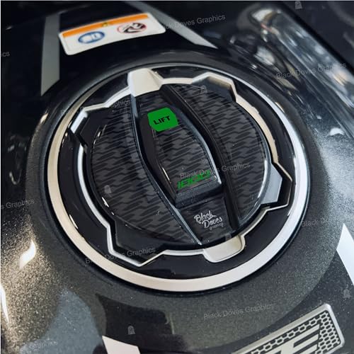 Aufkleber aus Kunstharz, 3D, kompatibel mit Motorrad Kawasaki Versys 1000 2019 2022 (Tankdeckel) von BLACK DOVES GRAPHICS