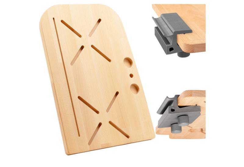 BLACK FOREST FOX Campingtisch Brettle maßgeschneiderte Schneidebrett für T5/T6 T6.1 VW Cali Camper, braun von BLACK FOREST FOX