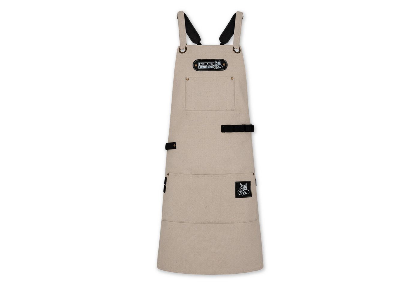 BLACK FOREST FOX Grillschürze Canvas Arbeitsschürze, Grillschürze BBQ Kochschürze Art & Comfort in, COMFORT Natur-Weiß BLACK FOREST FOX Grillschürze Canvas Arbeitsschürze, Grillschürze BBQ Kochschürze Art & Comfort in, COMFORT Natur-Weiß von BLACK FOREST FOX