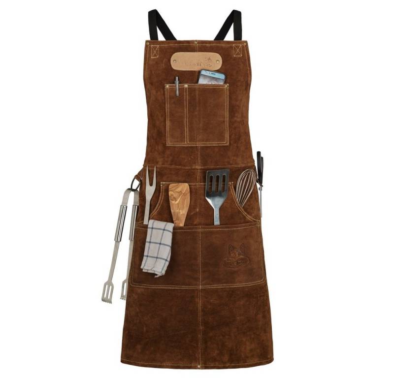 BLACK FOREST FOX Grillschürze ROUGH Büffel Rau Wild Leder Arbeitsschürze, Grillschürze BBQ Kochschür, Hellbraun BLACK FOREST FOX Grillschürze ROUGH Büffel Rau Wild Leder Arbeitsschürze, Grillschürze BBQ Kochschür, Hellbraun von BLACK FOREST FOX