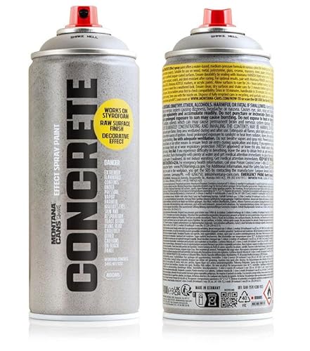 Montana Cans CONCRETE Effect Spray Paint - 400ml Beton-Effekt Sprühfarbe (City Hall) von BLACK MONTANA
