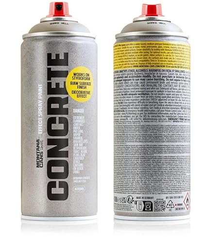 Montana Cans CONCRETE Effect Spray Paint - 400ml Beton-Effekt Sprühfarbe (Empire) von BLACK MONTANA