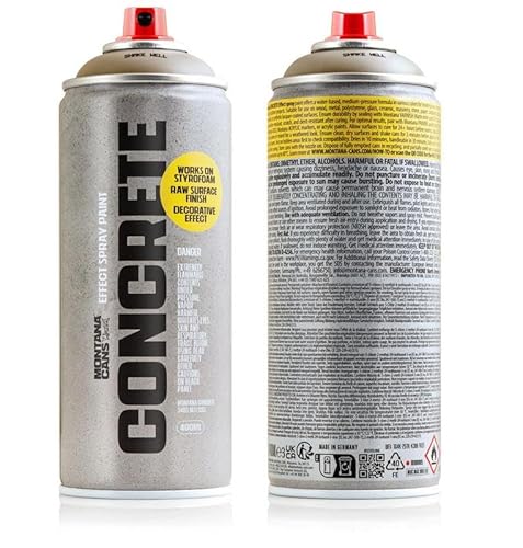 Montana Cans CONCRETE Effect Spray Paint - 400ml Beton-Effekt Sprühfarbe (Pantheon) von BLACK MONTANA