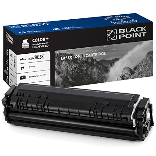 BLACK POINT Toner Kompatibel zu CF40A (HP 201A) - Schwarz - für HP Color Laserjet: M252n, Pro M252dw, Pro M277dw, Pro M277n, M274n von BLACK POINT