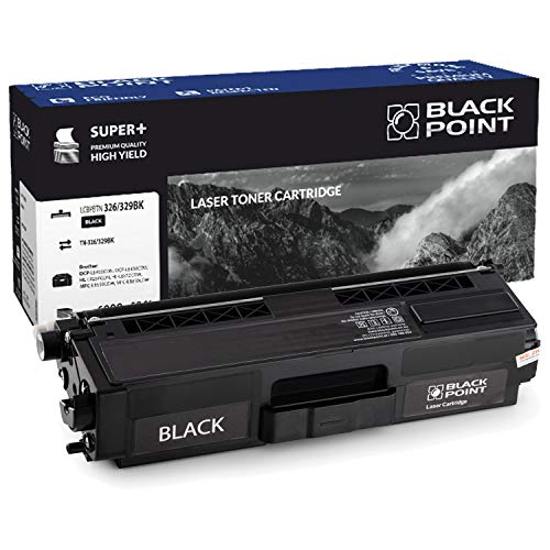 BLACK POINT Toner Kompatibel zu TN326 TN329 50% mehr Effizienz TN-326BK TN-329BK - Schwarz - für Brother HL: L8350CDW, L8250CDN MFC:L8850CDW L8650CDW Brother DCP: L8400CDN L8450CDW von BLACK POINT