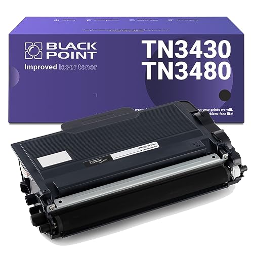 BLACK POINT Premium Toner Kompatibel zu TN3430 TN3480 TN-3430 TN-3480 Schwarz für Brother HL-L5000D L5100DN L5200DW L6400DW, L6300DW Brother DCP L5500DN L6600DW MFC L5700DN L5750DW L6800DW L6900DW von BLACK POINT