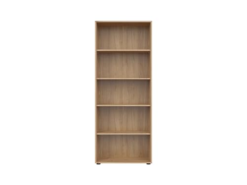 BLACK RED WHITE® Highboard Space Office | Bücherregal mit viel Stauraum | Büromöbel | Mehrzweckschrank Modern | in Braun von BLACK RED WHITE