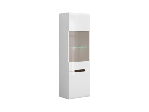 BLACK RED WHITE Azteca Trio Vitrine 60 cm mit 2 Türen in weißem Glanz, energieeffiziente LED-Beleuchtung, griffloses Öffnen, gleichmäßiges und leises Schließen BLACK RED WHITE Azteca Trio Vitrine 60 cm mit 2 Türen in weißem Glanz, energieeffiziente LED-Beleuchtung, griffloses Öffnen, gleichmäßiges und leises Schließen von BLACK RED WHITE