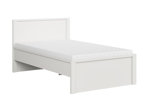 BLACK RED WHITE Bett Kaspian T 120x200 Weiß von BLACK RED WHITE