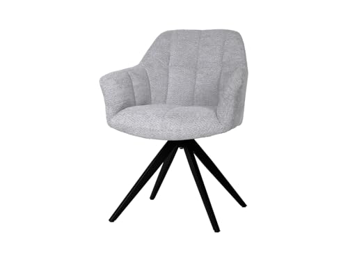BLACK RED WHITE Bürostuhl Grauer Stoff Metallrahmen von BLACK RED WHITE