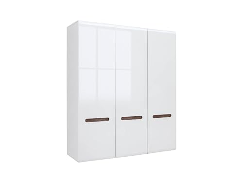 BLACK RED WHITE Dreitüriger Kleiderschrank Azteca Trio 180 cm weiß Hochglanz Elegantes Design für Schlafzimmer oder Ankleidebereich modernes Raumwunder BLACK RED WHITE Dreitüriger Kleiderschrank Azteca Trio 180 cm weiß Hochglanz Elegantes Design für Schlafzimmer oder Ankleidebereich modernes Raumwunder von BLACK RED WHITE