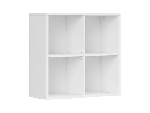 BLACK RED WHITE Hängeschrank Nepo Plus 77 cm offen weiß – Moderne Wandschranklösung in Weiß, gepaart mit stilsicherem Design und Funktionalität von BLACK RED WHITE