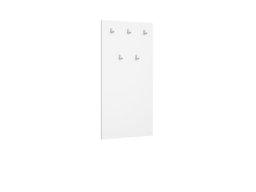 BLACK RED WHITE Kleiderbügel Nepo Plus, weiß, 1,5 cm tief, 70 cm breit, 135 cm hoch, laminiertes Plattenmaterial, Schlichtes Design, ideal für jeden Raum BLACK RED WHITE Kleiderbügel Nepo Plus, weiß, 1,5 cm tief, 70 cm breit, 135 cm hoch, laminiertes Plattenmaterial, Schlichtes Design, ideal für jeden Raum von BLACK RED WHITE