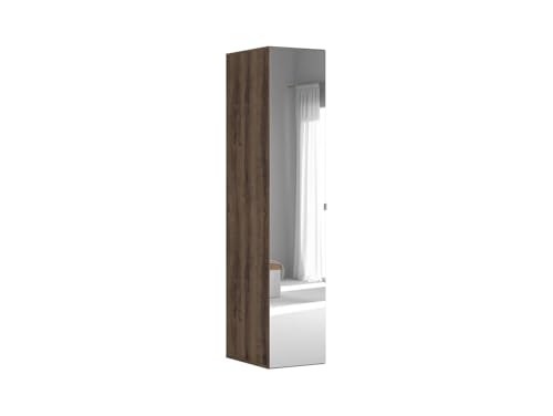 BLACK RED WHITE Kleiderschrank Flex 1-türig 50 cm mit Spiegel, Eichen-Dekor Monastery BLACK RED WHITE Kleiderschrank Flex 1-türig 50 cm mit Spiegel, Eichen-Dekor Monastery von BLACK RED WHITE