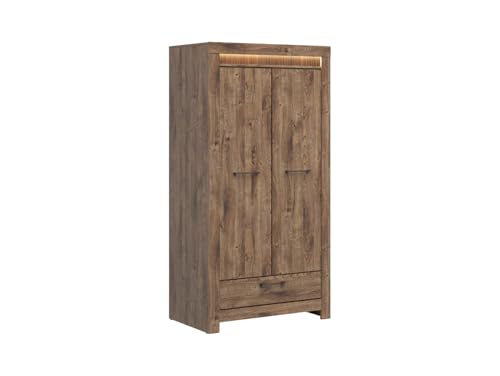 BLACK RED WHITE Kleiderschrank Torin 102 cm mit Schublade in Eichenfinish Ribbeck Braun BLACK RED WHITE Kleiderschrank Torin 102 cm mit Schublade in Eichenfinish Ribbeck Braun von BLACK RED WHITE