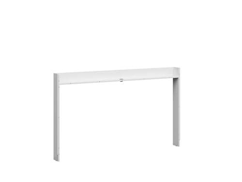 BLACK RED WHITE Medienregal für Bett 160 Tetrix in weißem Hochglanz von BLACK RED WHITE