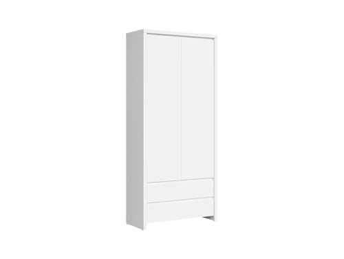 BLACK RED WHITE Regal Kaspian 90 cm mit 2 Türen und 2 Schubladen in Weiß/Bianco Matt, modernes Design mit hochwertiger Möbelplatte, kompakt und funktional BLACK RED WHITE Regal Kaspian 90 cm mit 2 Türen und 2 Schubladen in Weiß/Bianco Matt, modernes Design mit hochwertiger Möbelplatte, kompakt und funktional von BLACK RED WHITE