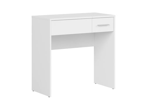 BLACK RED WHITE Schminktisch Nepo Plus 80 cm mit Schublade und Spiegel, Weiß von BLACK RED WHITE