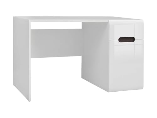 BLACK RED WHITE Schreibtisch Azteca Trio 120 cm mit Türen und Schubladen weiß, grifflose Frontöffnung, leises Schließen, MDF, Möbelplatte, 1 Schublade, 1 Tür BLACK RED WHITE Schreibtisch Azteca Trio 120 cm mit Türen und Schubladen weiß, grifflose Frontöffnung, leises Schließen, MDF, Möbelplatte, 1 Schublade, 1 Tür von BLACK RED WHITE