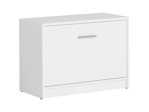 BLACK RED WHITE Schuhschrank Nepo Plus 70 cm weiß, laminierte Oberfläche Kratzfest, 1 Tür, 34 cm tief, 50,5 cm hoch, langlebige Qualität. BLACK RED WHITE Schuhschrank Nepo Plus 70 cm weiß, laminierte Oberfläche Kratzfest, 1 Tür, 34 cm tief, 50,5 cm hoch, langlebige Qualität. von BLACK RED WHITE