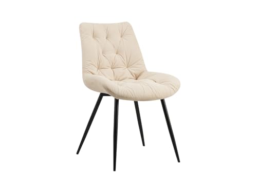 BLACK RED WHITE Sessel Ecru Sztruks Metallrahmen von BLACK RED WHITE