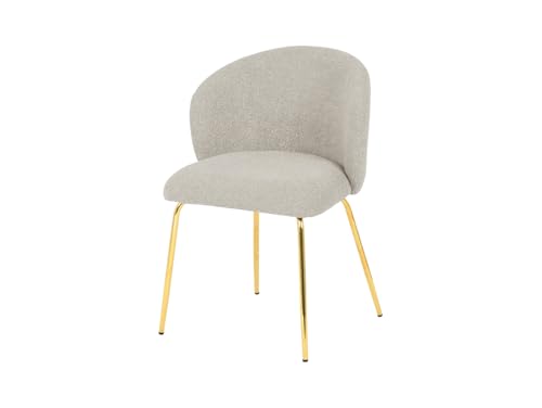 BLACK RED WHITE Stuhl Gepolstert Chica Boucle Taupe Goldgestell BLACK RED WHITE Stuhl Gepolstert Chica Boucle Taupe Goldgestell von BLACK RED WHITE