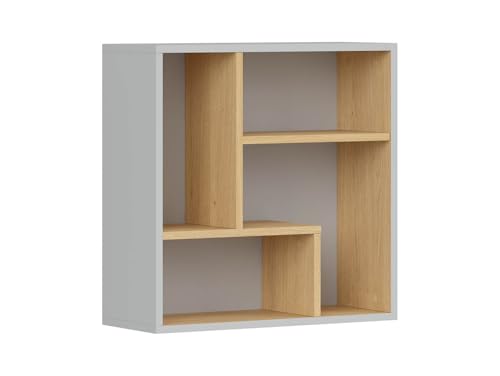 BLACK RED WHITE Wandregal Nandu 56 cm hellgrau/polnische Eiche - modernes Regal im skandinavischen Design - stilvolle Aufbewahrung aus Holzwerkstoff BLACK RED WHITE Wandregal Nandu 56 cm hellgrau/polnische Eiche - modernes Regal im skandinavischen Design - stilvolle Aufbewahrung aus Holzwerkstoff von BLACK RED WHITE