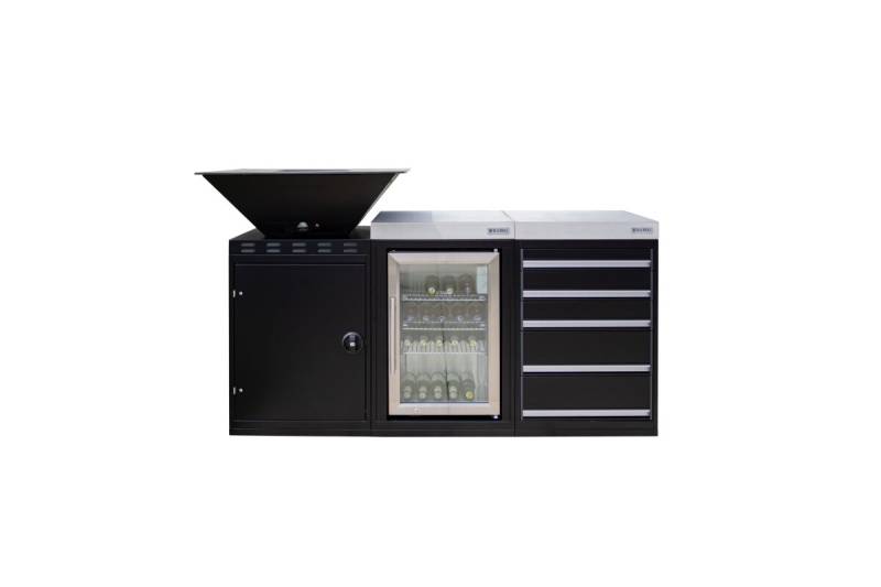 BLACKBULL KitchenBlock Gas M Schwarz von BLACKBULL