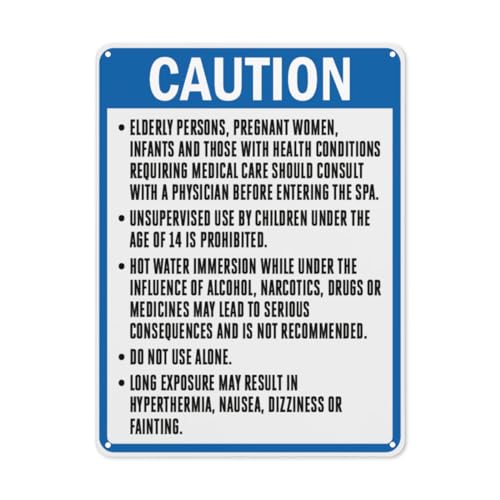 BLACKCUTTER Hinweisschild mit Aufschrift "Danger", California Spa-Schild, Warnschild mit Aufschrift "Caution Spa Rules", Straßenschild, Geschäftsschilder für Parkplatz, Aluminium-Metall-Blechschild BLACKCUTTER Hinweisschild mit Aufschrift "Danger", California Spa-Schild, Warnschild mit Aufschrift "Caution Spa Rules", Straßenschild, Geschäftsschilder für Parkplatz, Aluminium-Metall-Blechschild von BLACKCUTTER
