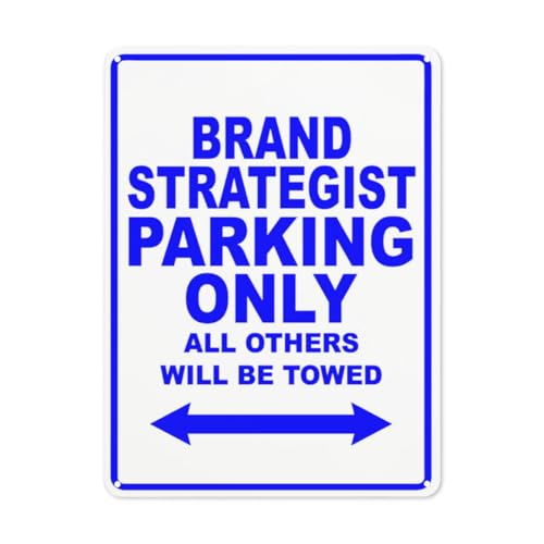 BLACKCUTTER Hinweisschild mit Aufschrift "Danger Brand Strategist Parking Only All Others Will Be Towed", Straßenschild, Geschäftsschilder für Parkplatz, Aluminium-Metall-Blechschild, 30,5 x 45,7 cm BLACKCUTTER Hinweisschild mit Aufschrift "Danger Brand Strategist Parking Only All Others Will Be Towed", Straßenschild, Geschäftsschilder für Parkplatz, Aluminium-Metall-Blechschild, 30,5 x 45,7 cm von BLACKCUTTER