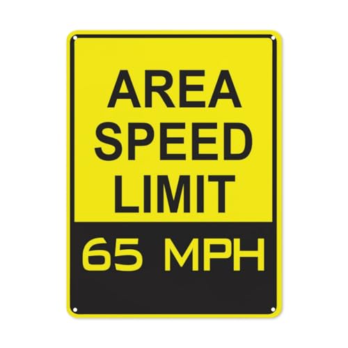 BLACKCUTTER Hinweisschild mit Aufschrift "Danger Caution Area Speed Limit 65 MPH", Straßenschild, Geschäftsschilder für Parkplatz, Aluminium-Metall-Blechschild, 20,3 x 30,5 cm, Weiß 4 BLACKCUTTER Hinweisschild mit Aufschrift "Danger Caution Area Speed Limit 65 MPH", Straßenschild, Geschäftsschilder für Parkplatz, Aluminium-Metall-Blechschild, 20,3 x 30,5 cm, Weiß 4 von BLACKCUTTER