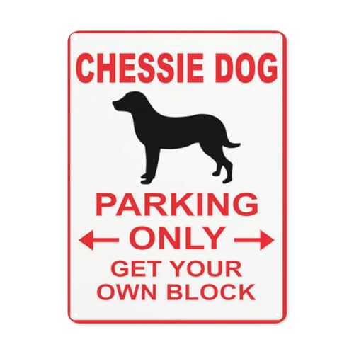 BLACKCUTTER Hinweisschild mit Aufschrift "Danger Chessie Dog Parking Only Get Your Own Block Dog", Straßenschild, Geschäftsschilder für Parkplatz, Aluminium-Metall-Blechschild, 20,3 x 30,5 cm, Weiß 0 BLACKCUTTER Hinweisschild mit Aufschrift "Danger Chessie Dog Parking Only Get Your Own Block Dog", Straßenschild, Geschäftsschilder für Parkplatz, Aluminium-Metall-Blechschild, 20,3 x 30,5 cm, Weiß 0 von BLACKCUTTER