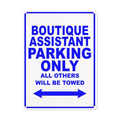 BLACKCUTTER Hinweisschild mit Aufschrift "Warning Danger", Boutique Assistant Parking Only All Others Will Be Towed, 2, Straßenschild, Geschäftsschilder für Parkplatz, Aluminium-Metall-Blechschild BLACKCUTTER Hinweisschild mit Aufschrift "Warning Danger", Boutique Assistant Parking Only All Others Will Be Towed, 2, Straßenschild, Geschäftsschilder für Parkplatz, Aluminium-Metall-Blechschild von BLACKCUTTER