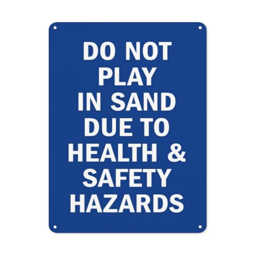 BLACKCUTTER Hinweisschild mit Aufschrift "Warning Danger", Strand-Sicherheitsschild, Aufschrift "Do Not Play In Sand Due To Health & Safety Hazards", Straßenschild, Geschäftsschilder für Parkplatz BLACKCUTTER Hinweisschild mit Aufschrift "Warning Danger", Strand-Sicherheitsschild, Aufschrift "Do Not Play In Sand Due To Health & Safety Hazards", Straßenschild, Geschäftsschilder für Parkplatz von BLACKCUTTER