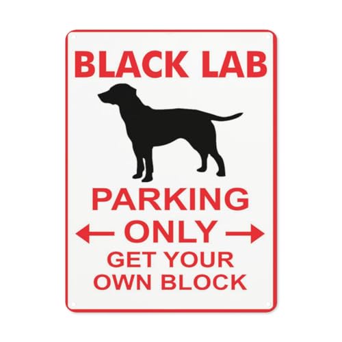 BLACKCUTTER Hinweisschild mit englischer Aufschrift "Warning Danger", schwarzes Lab Parking Only Get Your Own Block Dog-Schild, Straßenschild, Geschäftsschilder für Parkplatz BLACKCUTTER Hinweisschild mit englischer Aufschrift "Warning Danger", schwarzes Lab Parking Only Get Your Own Block Dog-Schild, Straßenschild, Geschäftsschilder für Parkplatz von BLACKCUTTER