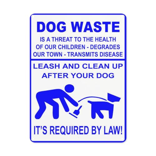 Hinweisschild "Danger Safety sign,Dog Waste Is a Threat To Health Leash And Clean Up After Your Dog It's Required By Law!", Schild 1, Straßenschild, Geschäftsschilder für Parkplatz Hinweisschild "Danger Safety sign,Dog Waste Is a Threat To Health Leash And Clean Up After Your Dog It's Required By Law!", Schild 1, Straßenschild, Geschäftsschilder für Parkplatz von BLACKCUTTER