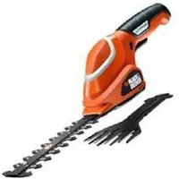 Black+Decker 7V Akku Kombigerät Heckenschneider Strauchschere Grasschere Akku 7V inkl Schere+Handschuhe - GSL700 von Black & Decker