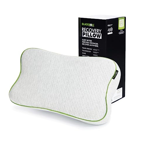 BLACKROLL® Recovery Pillow (50 x 30 cm), Kopfkissen für erholsamen Schlaf, ergonomisches Kissen mit Travel Bag für Reisen, Nackenkissen aus Viscose Memory Schaum, Made in Germany von BLACKROLL