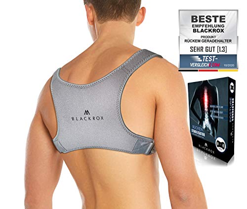 BLACKROX Rücken Haltungskorrektur POSTUROX Vergleichssieger schultergurt haltungskorrektur posture corrector damen herren zur rückenstrecker rückenstütze haltungstrainer korrektur körperhaltung von BLACKROX