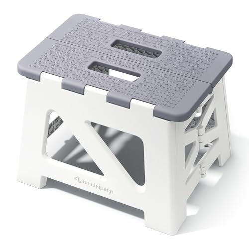 BLACKSPACE Klappbarer Tritthocker, 22,9 cm, Grau BLACKSPACE Klappbarer Tritthocker, 22,9 cm, Grau von BLACKSPACE