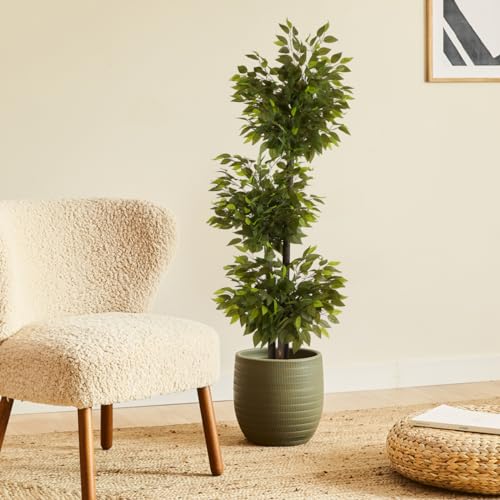 BLAINE | Ficus 3 Cups 180cm | Künstlicher Baum | Kunstbaum Groß | Baum Künstlich für Innen/Außen | Kunst Pflanzen als Dekoration Ohne Pflege | Künstlicher Baum Wohnzimmer | Plastik Baum BLAINE | Ficus 3 Cups 180cm | Künstlicher Baum | Kunstbaum Groß | Baum Künstlich für Innen/Außen | Kunst Pflanzen als Dekoration Ohne Pflege | Künstlicher Baum Wohnzimmer | Plastik Baum von BLAINE