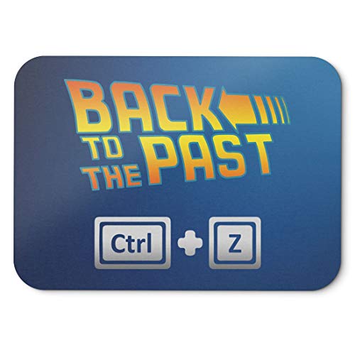 BLAK TEE Back to The Past Ctrl plus Z Slogan Mouse Pad 18 x 22 cm in 3 Colours Blue BLAK TEE Back to The Past Ctrl plus Z Slogan Mouse Pad 18 x 22 cm in 3 Colours Blue von BLAK TEE