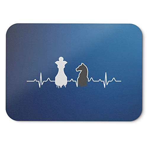 BLAK TEE Chess Heartbeat Pulse Mouse Pad 18 x 22 cm in 3 Colours Blue BLAK TEE Chess Heartbeat Pulse Mouse Pad 18 x 22 cm in 3 Colours Blue von BLAK TEE