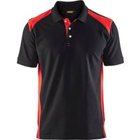 Arbeits-Polo kurzarm Piqué 3324 - Schwarz/Rot XS Arbeits-Polo kurzarm Piqué 3324 - Schwarz/Rot XS von BLAKLADER
