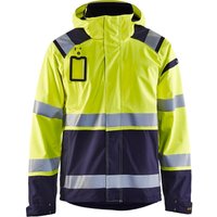 Arbeitsjacke Hardshell-Stretch 2D Hochsichtbarkeit 4987 - Neon Gelb/Navy XXL von BLAKLADER
