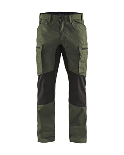 Blåkläder 14591845 Diensthose Stretch, Armee-Grün / Schwarz, D116 von BLÅKLÄDER