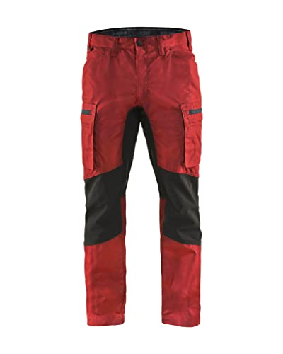 Blåkläder 14591845 Diensthose Stretch, Rot / Schwarz, D96 von BLÅKLÄDER