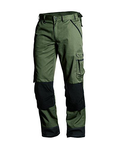 Blaklader 14541835 Garten-Hosen, Armeegrün / Schwarz, grootte C54 von BLÅKLÄDER